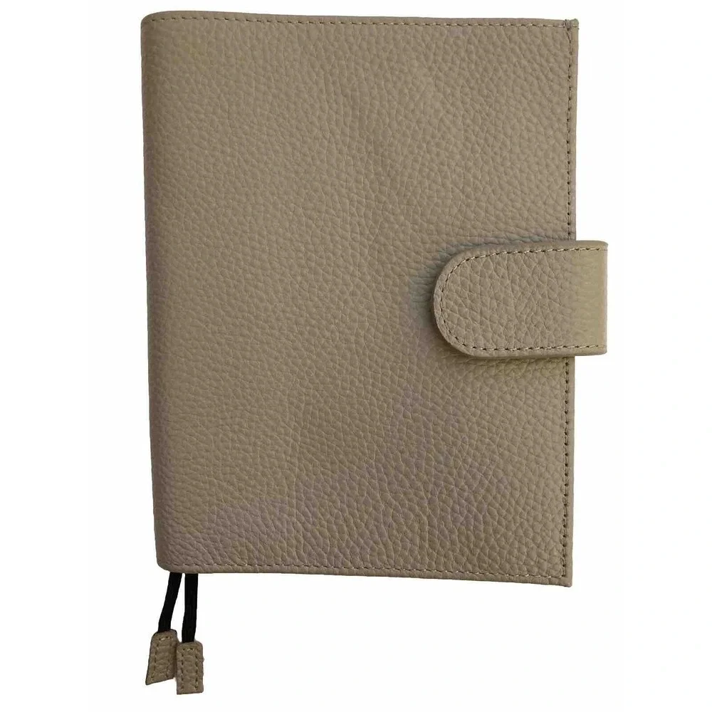 Moterm Planner Cover Folio Organizer Gray Pebbled Leather 6.5